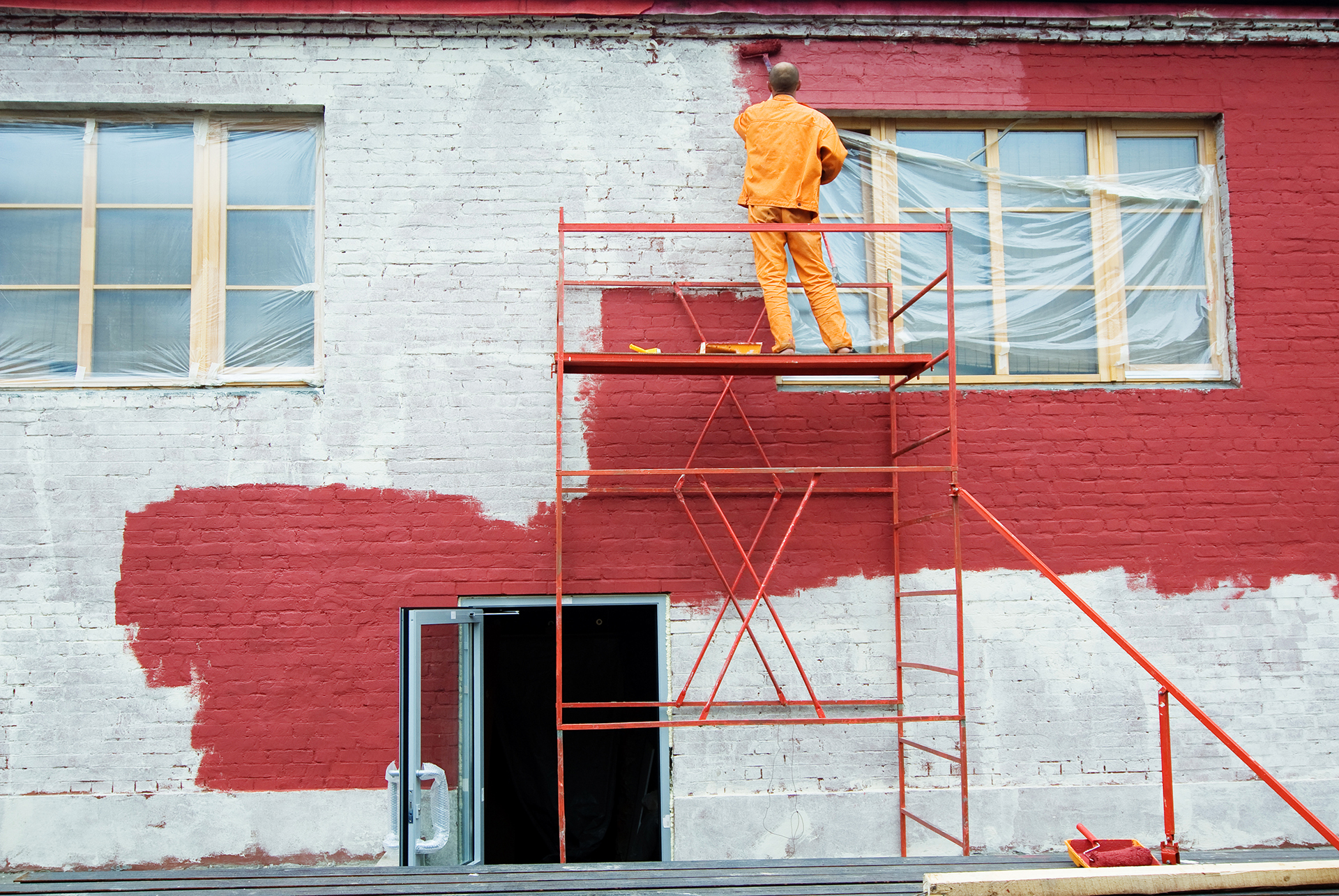 Peinture en rouge